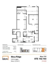 4215 E McDowell Rd, Mesa, AZ à louer Plan d’étage- Image 1 de 1