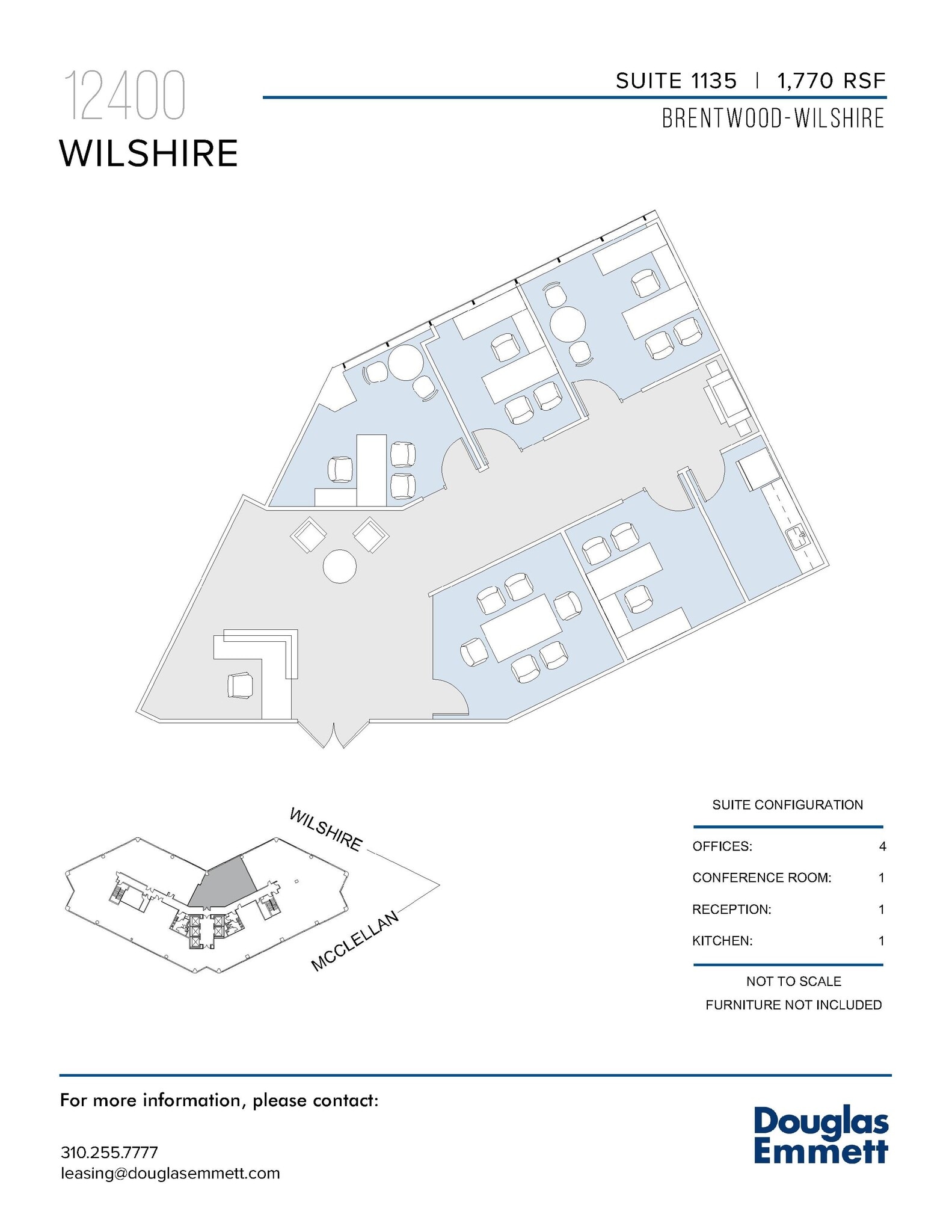 12400 Wilshire Blvd, Los Angeles, CA à louer Plan d’étage- Image 1 de 1