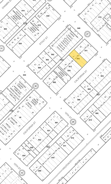 1641 California St, Denver, CO à louer - Plan cadastral - Image 2 de 63