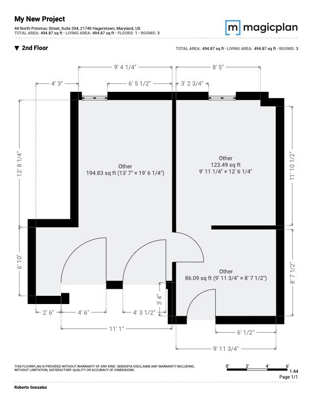 44 N Potomac St, Hagerstown, MD for sale Floor Plan- Image 1 of 1