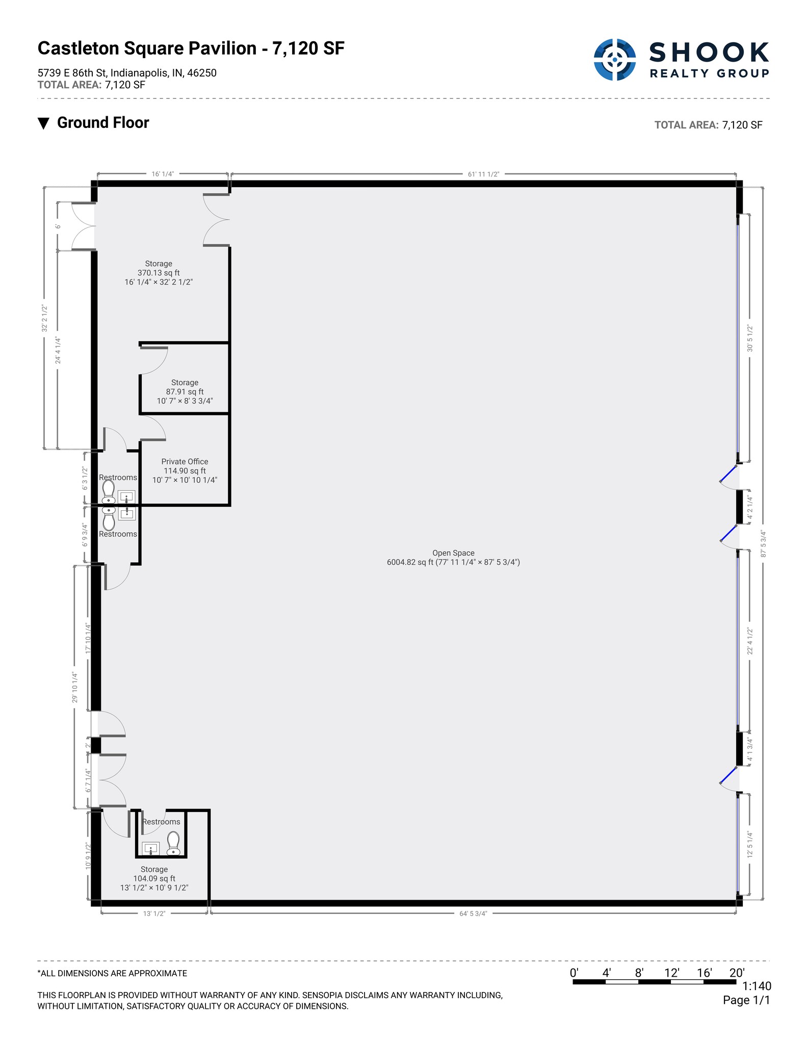 5612-5769 Castleton Corner Ln, Indianapolis, IN for lease Site Plan- Image 1 of 1