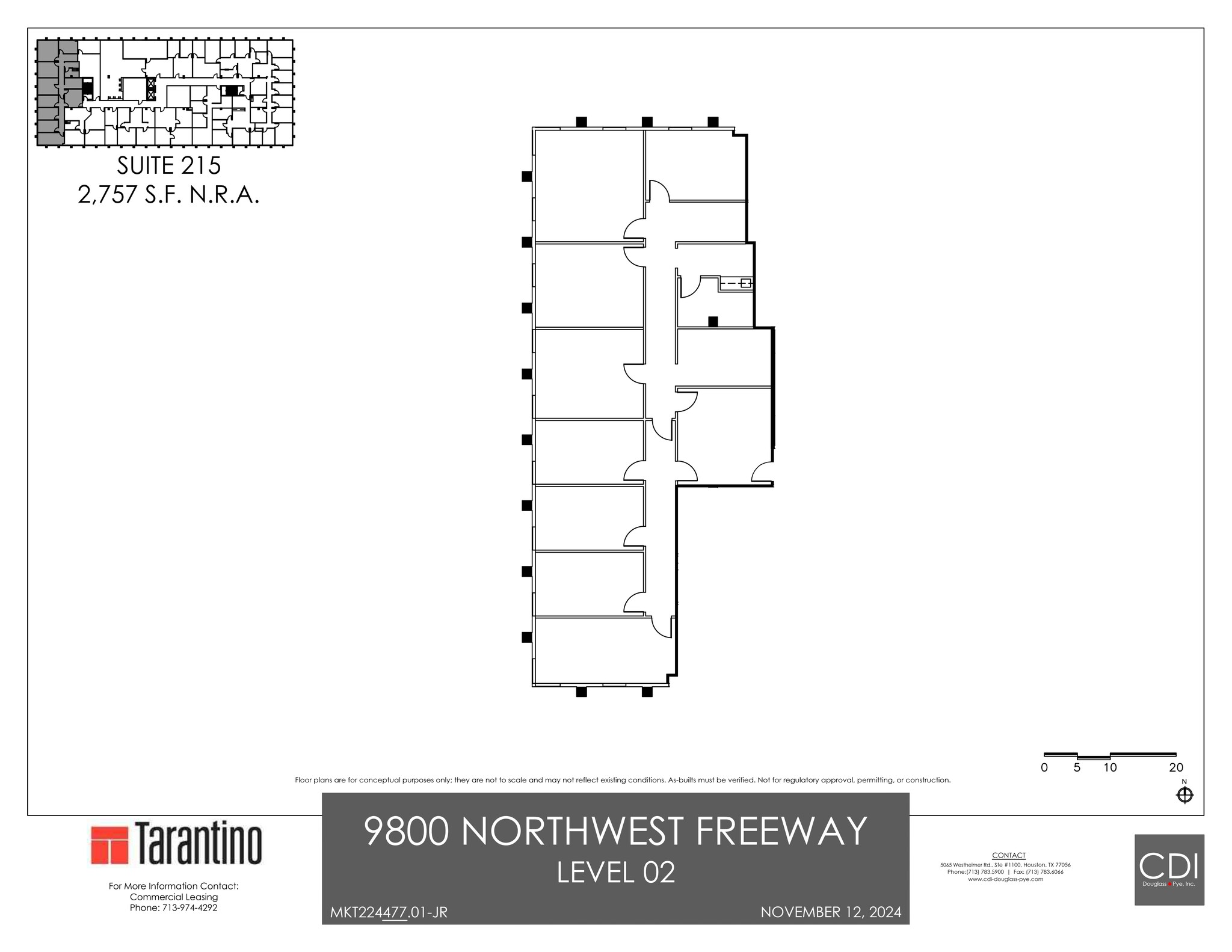 9800 Northwest Fwy, Houston, TX à louer Plan de site- Image 1 de 1