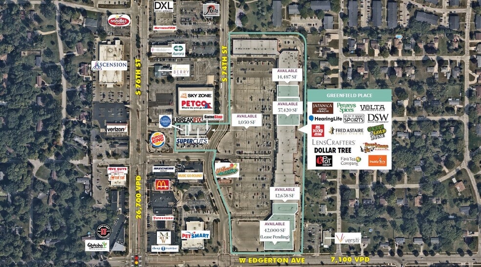 4850-5070 S 74th St, Milwaukee, WI for lease - Aerial - Image 2 of 16