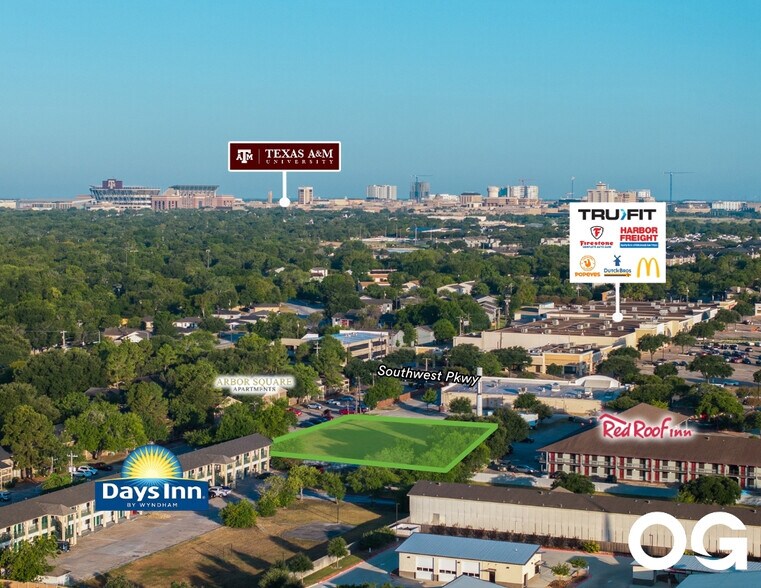 2504 Texas Ave S, College Station, TX à vendre - Aérien - Image 2 de 13