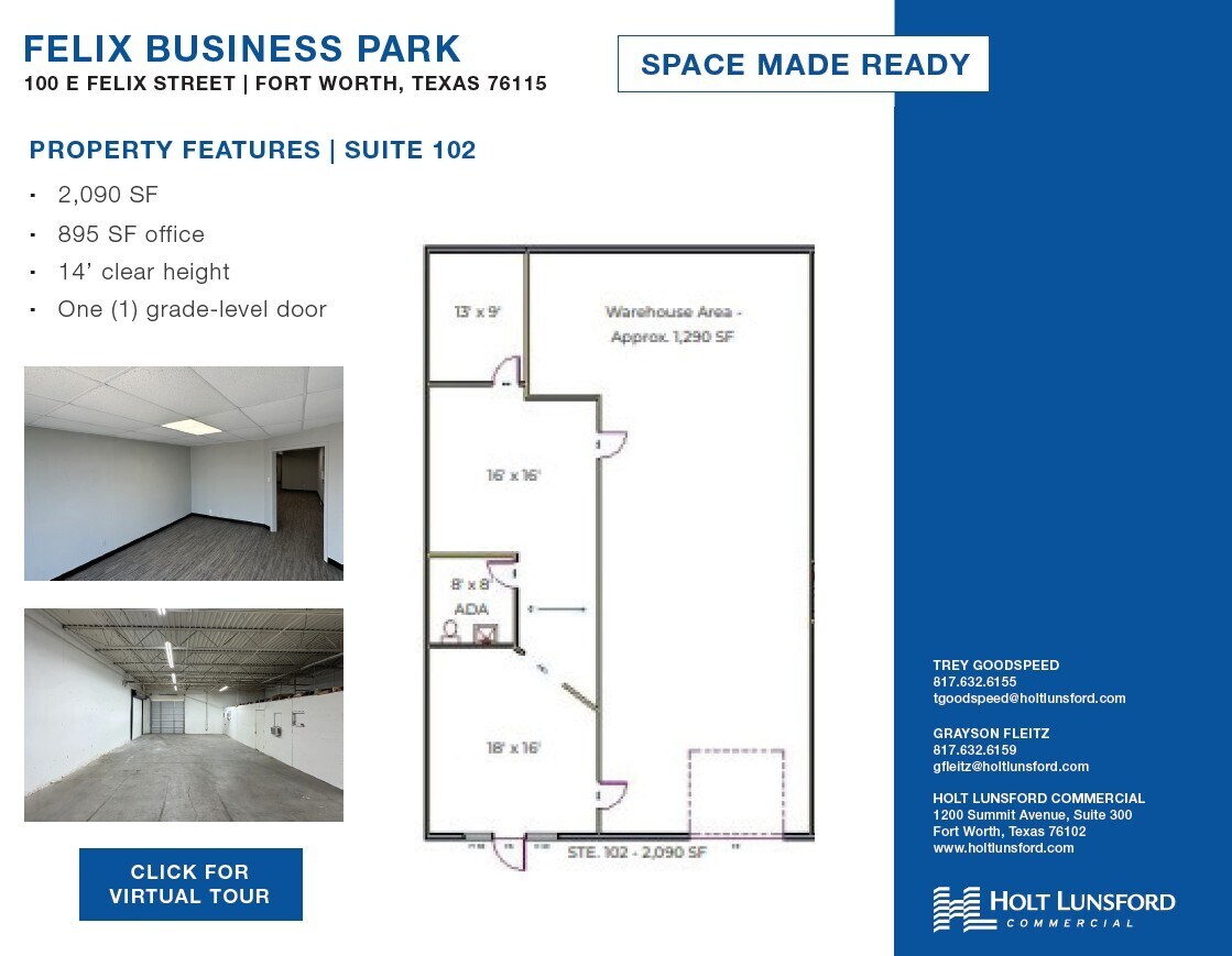 100 E Felix St, Fort Worth, TX for lease Interior Photo- Image 1 of 1