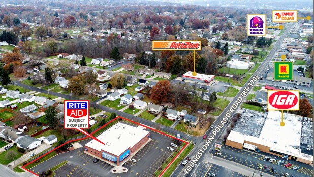 4914 Youngstown Poland Rd, Youngstown, OH à louer - Aérien - Image 3 de 14
