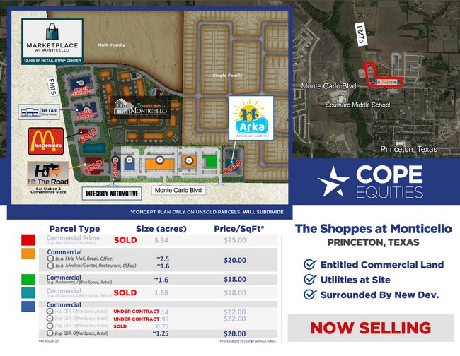 Plus de détails pour E.Monte Carlo & Longneck Rd, Princeton, TX - Terrain à vendre