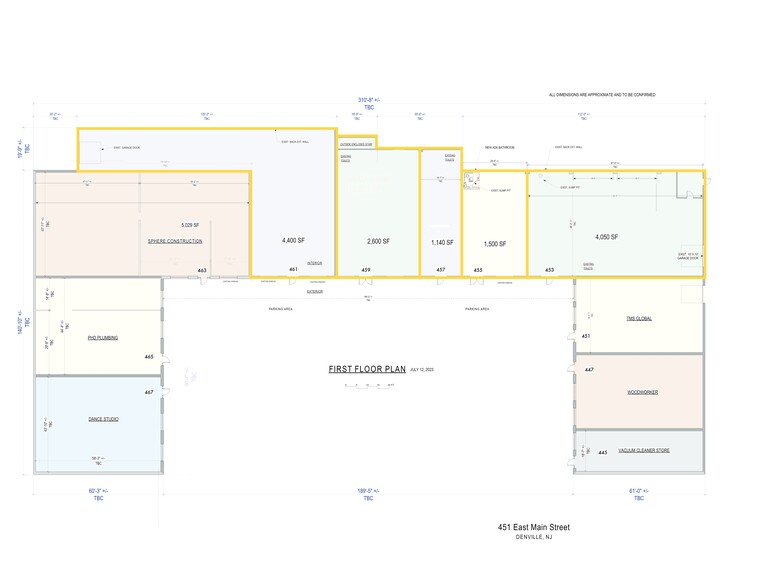 451 E Main St, Denville, NJ à louer - Plan de site - Image 1 de 12