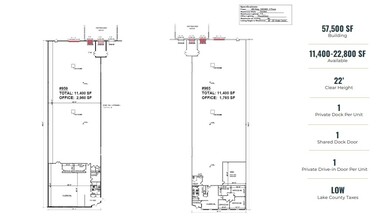 953-977 S Northpoint Blvd, Waukegan, IL à louer Plan d  tage- Image 1 de 1