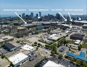 424 W Cherry St, Milwaukee, WI - aerial  map view