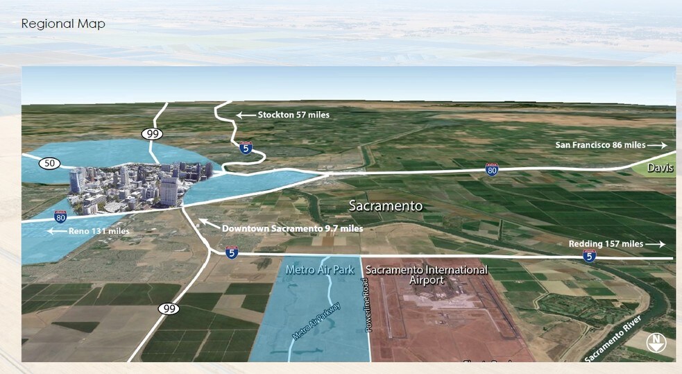 Metro Air Pky, Sacramento, CA à louer - Aérien - Image 3 de 5