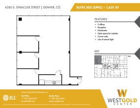 4380 S Syracuse St, Denver, CO à louer Plan d’étage- Image 1 de 1