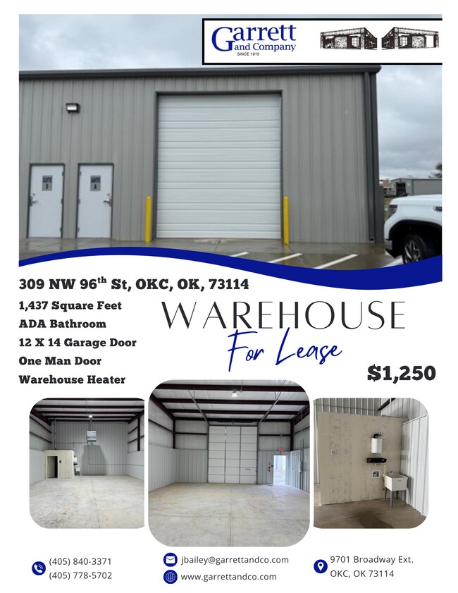 Plus de détails pour 309 NW 96th St, Oklahoma City, OK - Industriel à louer