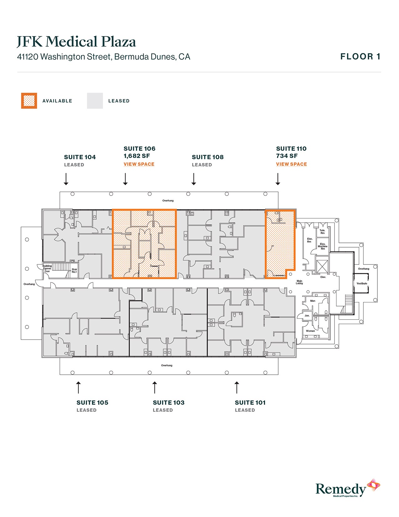 41120 Washington St, Bermuda Dunes, CA à louer Plan d’étage- Image 1 de 1