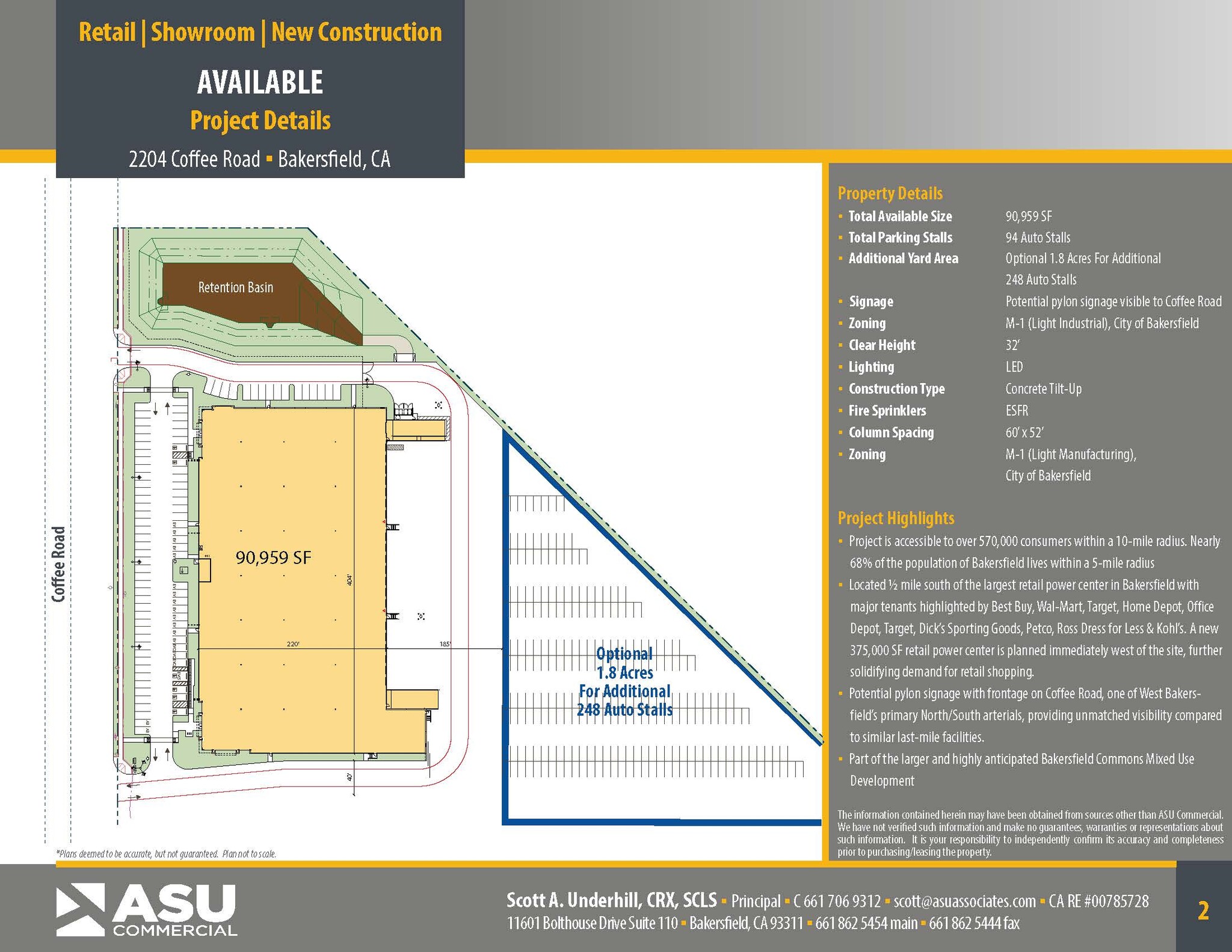 2204 Coffee Rd, Bakersfield, CA for lease Site Plan- Image 1 of 2