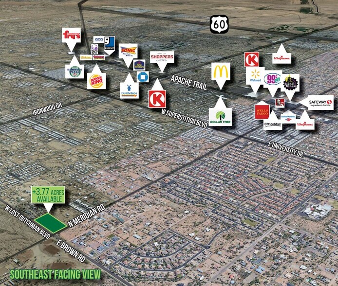 SEC Meridian & Lost Dutchman, Apache Junction, AZ à vendre - Photo du bâtiment - Image 2 de 4