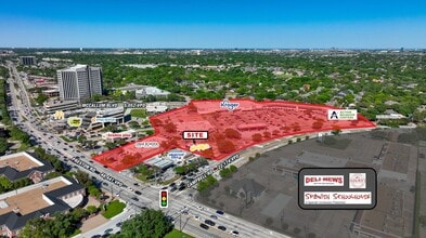 6033 Campbell Rd, Dallas, TX - Aerial  map view