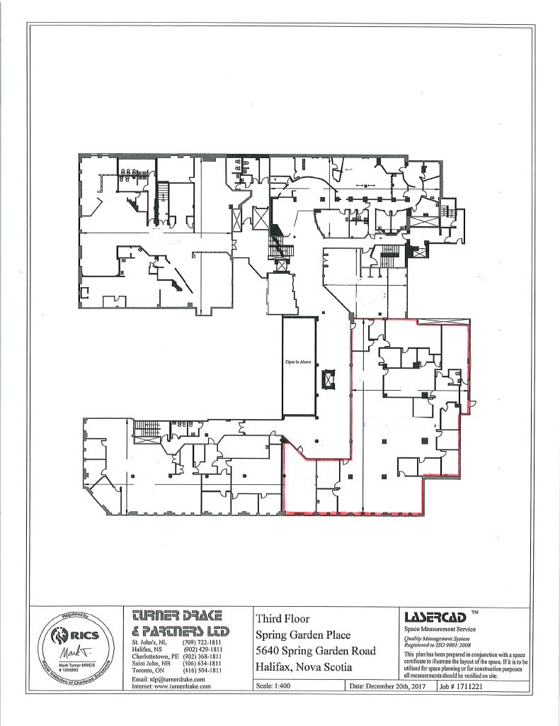 5640 Spring Garden Rd, Halifax, NS for lease Floor Plan- Image 1 of 1