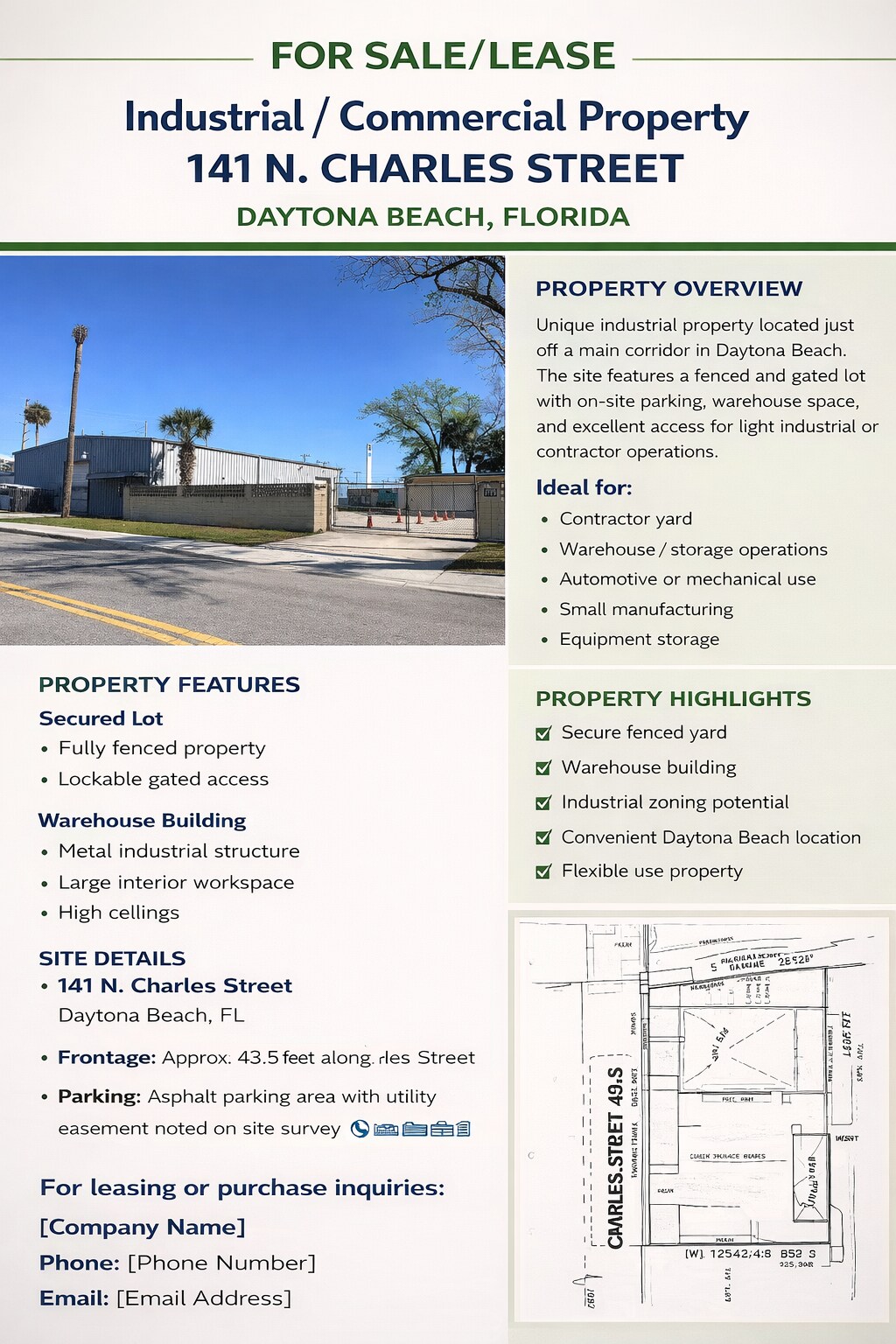 141 N Charles St, Daytona Beach, FL à louer Photo principale- Image 1 de 2