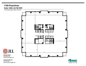 1100 Peachtree St NE, Atlanta, GA for lease Floor Plan- Image 1 of 1