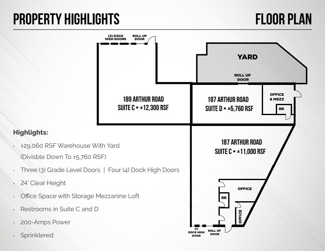 187-189 Arthur Rd, Martinez, CA à louer Plan d’étage- Image 1 de 1