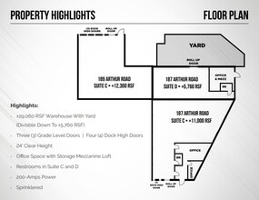 187-189 Arthur Rd, Martinez, CA à louer Plan d’étage- Image 1 de 1