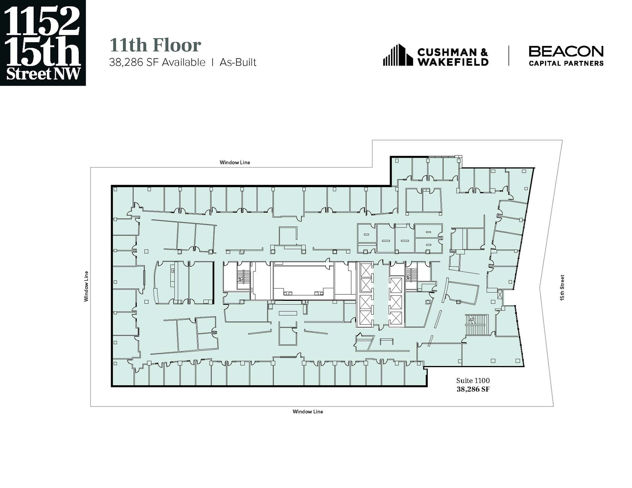 1152 15th St NW, Washington, DC à louer Plan d’étage- Image 1 de 3