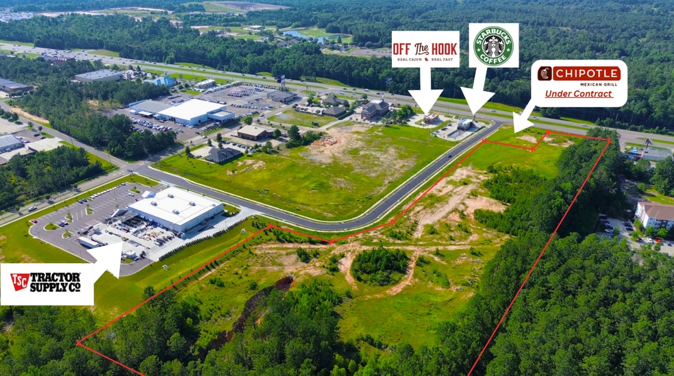Highway 98 & Lamar Blvd, Hattiesburg, MS for sale - Aerial - Image 3 of 6