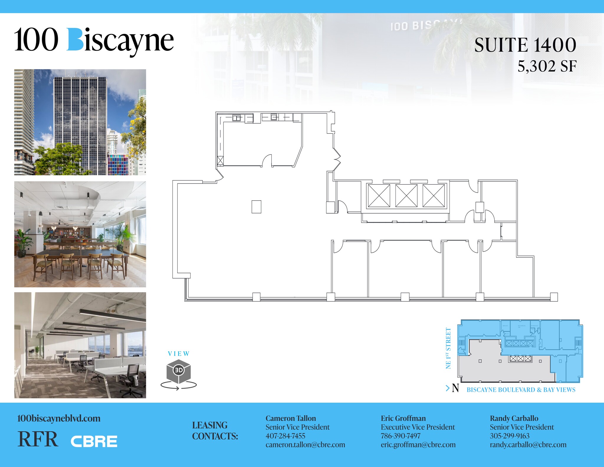 100 N Biscayne Blvd, Miami, FL for lease Site Plan- Image 1 of 1