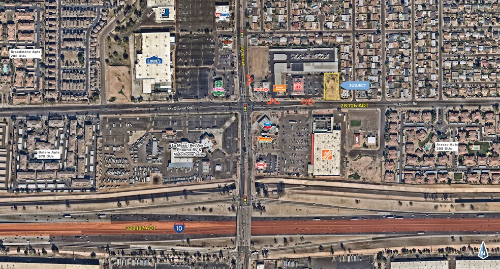 7402 W McDowell Rd, Phoenix, AZ à vendre - Aérien - Image 2 de 9