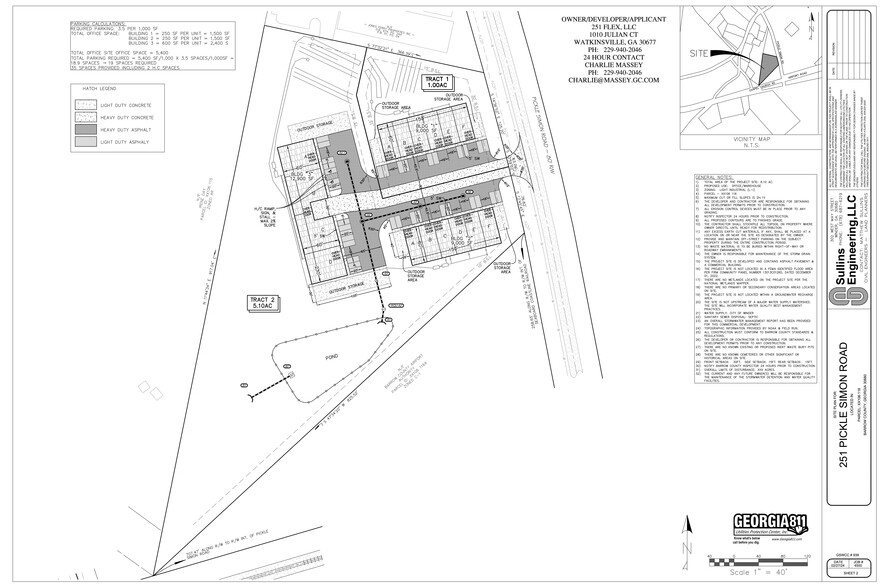 251 Picklesimon Rd, Winder, GA à vendre - Plan de site - Image 3 de 3