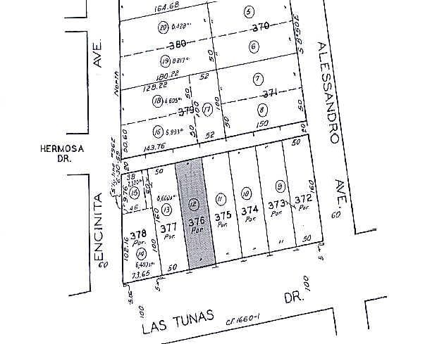 9215-9217 Las Tunas Dr, Temple City, CA for lease - Plat Map - Image 2 of 2