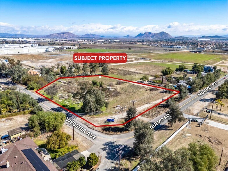 NE Corner of Nuevo Rd. and Webster Ave, Perris, CA for sale - Building Photo - Image 2 of 5