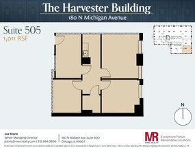 180 N Michigan Ave, Chicago, IL à louer Plan d’étage- Image 1 de 5