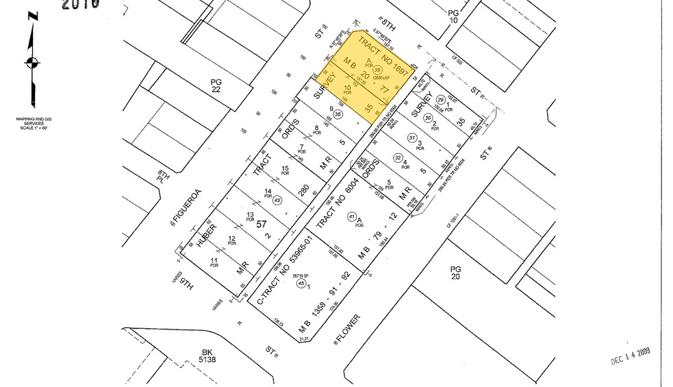 800 S Figueroa St, Los Angeles, CA for lease - Plat Map - Image 2 of 5