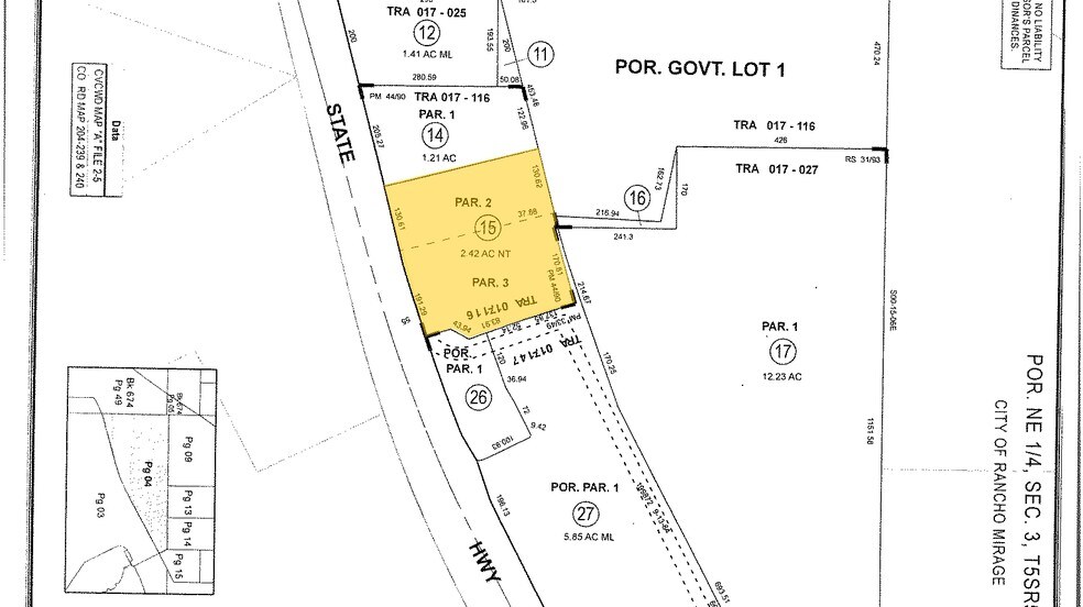 69844-69848 Highway 111, Rancho Mirage, CA à louer - Plan cadastral - Image 2 de 21