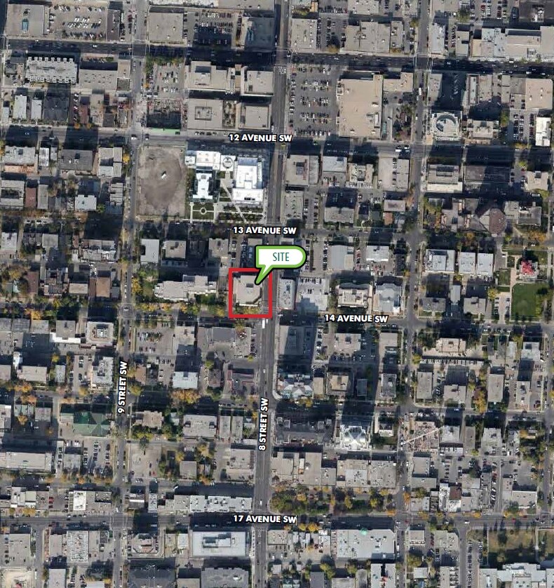 1333 8th St SW, Calgary, AB for sale Aerial- Image 1 of 1