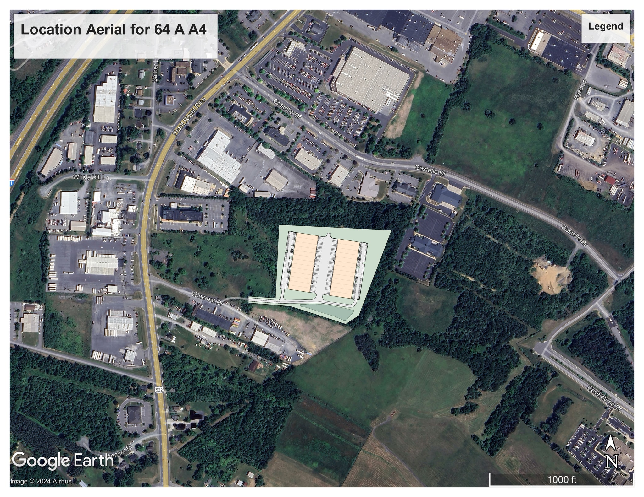 Wincrest Drive, Winchester, VA à louer Aérien- Image 1 de 2