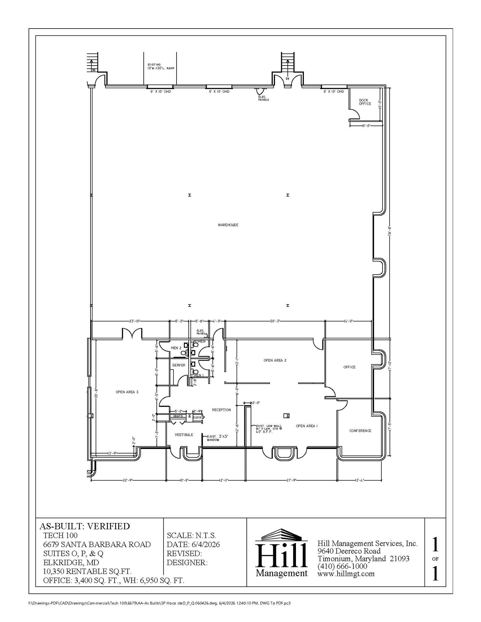6679 Santa Barbara Rd, Elkridge, MD à louer Plan d’étage- Image 1 de 1