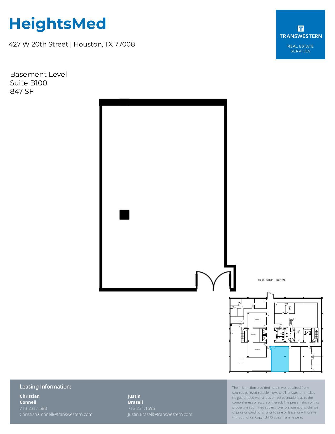 427 W 20th St, Houston, TX for lease Floor Plan- Image 1 of 1