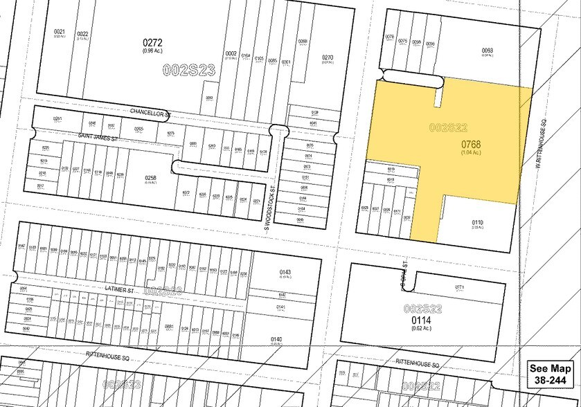 210 W Rittenhouse Sq, Philadelphia, PA à louer - Plan cadastral - Image 2 de 5