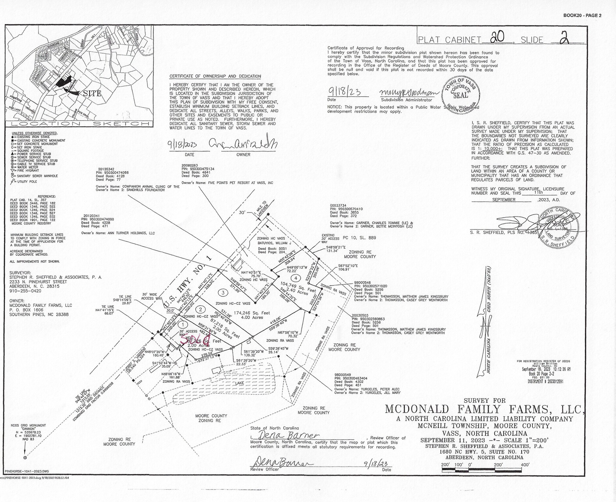 5105 U.S. 1 Hwy, Vass, NC à vendre Plan cadastral- Image 1 de 2