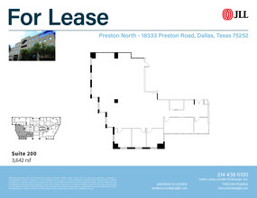 18333 Preston Rd, Dallas, TX à louer Plan d’étage- Image 1 de 1