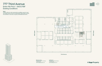 777 Third Ave, New York, NY à louer Plan d’étage- Image 2 de 5