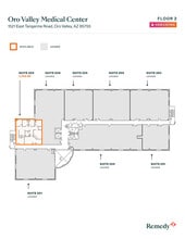 1521 E Tangerine Rd, Oro Valley, AZ à louer Plan d’étage- Image 1 de 1
