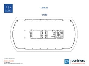 717 Texas Ave, Houston, TX à louer Plan d’étage- Image 1 de 1