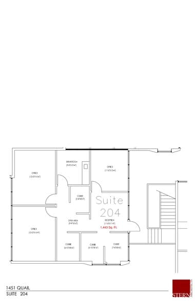 1451 Quail St, Newport Beach, CA for lease - Floor Plan - Image 2 of 8