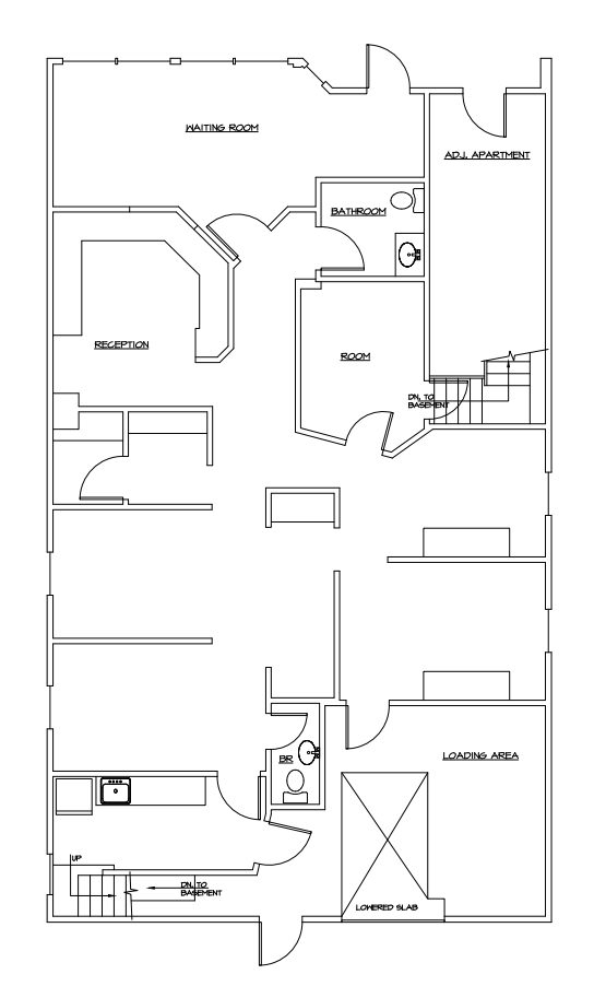 828 Monroe St, Stroudsburg, PA à louer Plan d’étage- Image 1 de 1