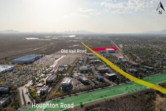 10000 E Old Vail Rd, Tucson, AZ - AERIAL  map view