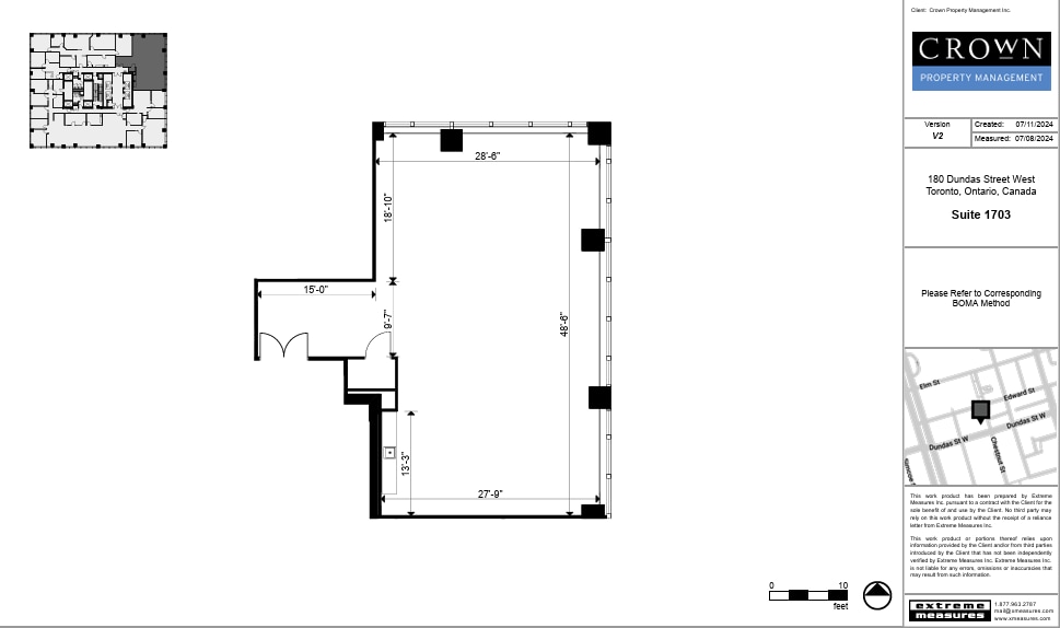 180 Dundas St W, Toronto, ON for lease Floor Plan- Image 1 of 2